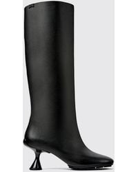 Camper - Right Left Knee-High Leather Boots With Spool Heel - Lyst