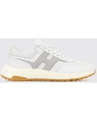 Hogan - Hyperlight Smooth Calf Leather Sneakers With Side H Logo - Lyst