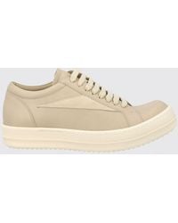 Rick Owens - Bicolour Leather And Suede Low-Top Trainers With Padded Ankle - Lyst