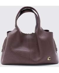 Coccinelle - Nell Pebbled Leather Handbag With Removable Shoulder Strap - Lyst