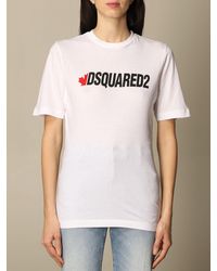 DSquared² - T-shirt With Printed Logo - Lyst