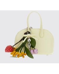 Self-Portrait - Mini Python-Print Leather Handbag With Shoulder Strap - Lyst