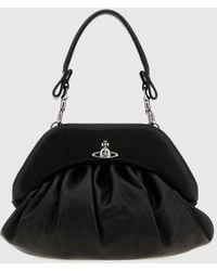 Vivienne Westwood - Draped Calf Leather Mini Bag With Orb Logo And Chain Strap - Lyst