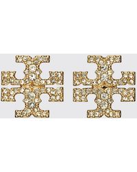 Tory Burch - Orecchini A Bottone Icon - Lyst