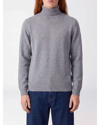 Drumohr - Pure Wool Long-Sleeved Turtleneck Jumper With Ribbed Trims - Lyst