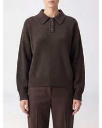 Lisa Yang - Relaxed Fit Pure Cashmere Long-Sleeved Knitted Polo - Lyst