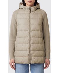 Brunello Cucinelli - Short Quilted Nylon Hooded Puffer Jacket With Zip Closure - Lyst