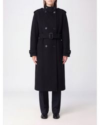 Chloé - Chlo&Eacute Long Double-Breasted Virgin Wool Coat With Belt And High Neck - Lyst