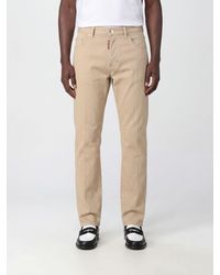 DSquared² - Straight Fit Cotton Denim Five-Pocket Jeans - Lyst