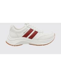 Bally - Low-Top Calf Leather Sneakers With Striped Detail And Chunky Sole - Lyst