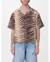 Just Cavalli - Zebra Print Cotton And Linen Shirt - Lyst