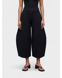 Issey Miyake - Cropped Fit Jersey Trousers - Lyst