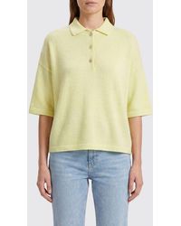 Allude - Pure Cashmere Polo Jumper With Dropped Shoulders - Lyst
