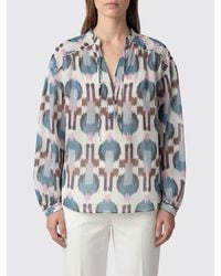 Bazar Deluxe - Printed Viscose Blouse - Lyst