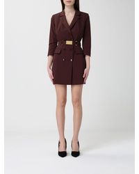 Elisabetta Franchi - Crepe Blazer Dress - Lyst