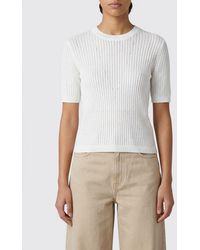 Roberto Collina - Cotton Blend Knit Sweater - Lyst