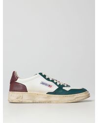 Autry - Super Vintage Sneakers In Used Leather - Lyst