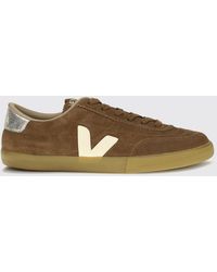 Veja - Panenka Low-Top Suede Trainers With Contrasting Side V-Logo - Lyst