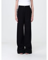 Dolce & Gabbana - Dolce &Amp Gabbana Wide Leg Virgin Wool Trousers - Lyst