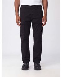 C.P. Company - Straight-Leg Stretch-Cotton Cargo Trousers With Logo - Lyst