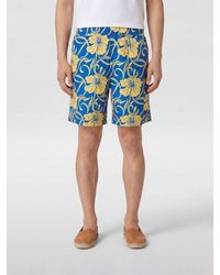 Drole de Monsieur - Floral Print Technical Fabric Shorts - Lyst