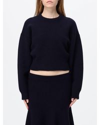 Alaïa - Cropped-Kaschmirpullover Von Mit Rundhalsausschnitt Und Überschnittenen Schultern - Lyst