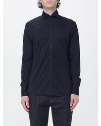 Brunello Cucinelli - Slim Fit Cotton And Silk Shirt With French Collar - Lyst