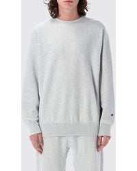 Champion - Cotton Crewneck Sweatshirt With Dropped Shoulders - Lyst