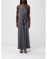Emporio Armani - Long Twill Dress - Lyst
