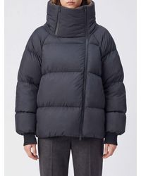 Ganni - Future Quilted Nylon Puffer Jacket With Funnel Neck And Side Zip - Lyst