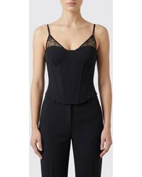 Patrizia Pepe - Crêpe Bustier Top - Lyst