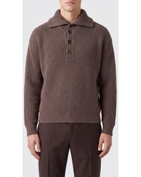 Dries Van Noten - V-Neck Ribbed Pure Wool Cardigan With Button Closure - Lyst