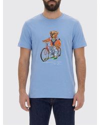 Polo Ralph Lauren - Cotton T-Shirt With Bear Print - Lyst