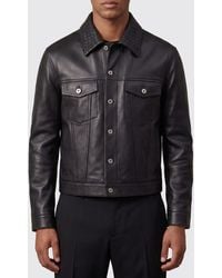Bottega Veneta - Leather Shirt Jacket - Lyst