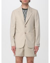 Fendi - Tailored Wool Jacket With Notched Lapel - Lyst
