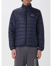EA7 - Light Nylon Down Jacket With Logo - Lyst