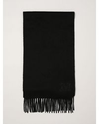 Max Mara - Dalia Monogram Pure Cashmere Scarf With Fringed Edges - Lyst