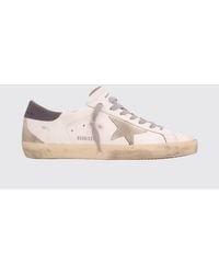 Golden Goose - Super-Star Used Leather Sneakers - Lyst