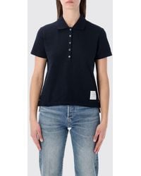 Thom Browne - 4-Bar Cotton Polo - Lyst