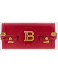 Balmain - B-Buzz 23 Leather Clutch - Lyst