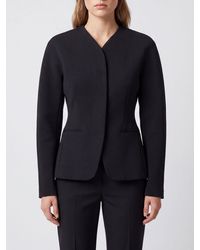 Jacquemus - Blazer Corto Slim Fit De Mezcla De Viscosa Con Cierre Oculto - Lyst