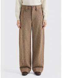 Brunello Cucinelli - High-Waisted 5-Pocket Wool Blend Trousers - Lyst