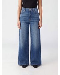 7 For All Mankind - Lotta High-Waisted Wide Leg Jeans - Lyst
