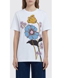 Marni - Cotton T-Shirts With Floral Print - Lyst
