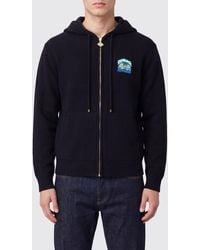 CASABLANCA - Graphic Print Wool Zip-Up Hoodie - Lyst