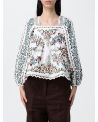 FARM Rio - Fruit Beauty Printed Cotton Blouse - Lyst