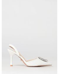 Twentyfourhaitch - Tortuga Tweed Slingbacks With Jewel Buckle - Lyst