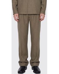 Our Legacy - Wide-Leg Pleated Virgin Wool Blend Chino Trousers - Lyst