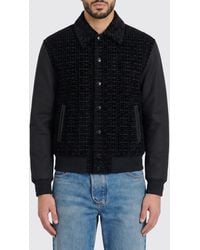 Balmain - Cotton Blend Bomber Jacket - Lyst
