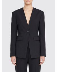 Nanushka - Cropped Single-Breasted Silk-Blend Blazer - Lyst